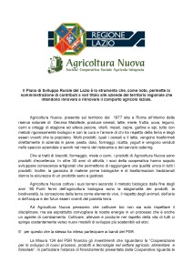 Il Piano di Sviluppo Rurale del Lazio è lo strumento che-001